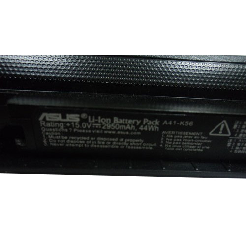 Аккумулятор для ноутбука Asus A41-K56, U48C, S405, S505 (A32-K56) 15V 2400mAh 39Wh черная HC/OEM