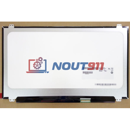 Матрица (экран) для ноутбука 15,6" AU Optronics (AUO), B156XTN04.6, LED, 30pin eDP, HD (1366x768), SLIM, матовая, уши вверх-вниз, разъем справа