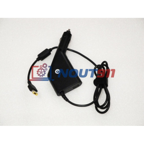 Автомобильный блок питания для ноутбука Lenovo 20V 4.5A 90W Прямоугольный разъем