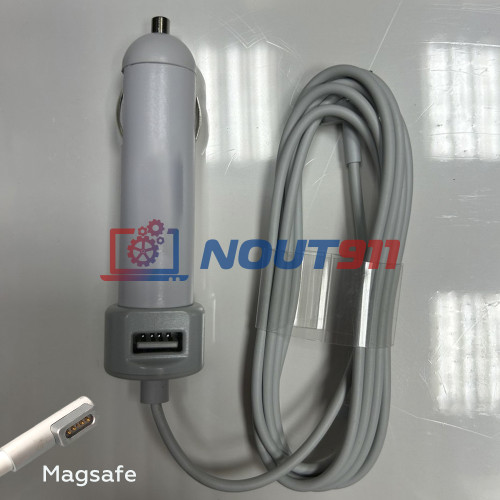Автомобильный блок питания для MacBook 14.5V 3.1A 45W Magsafe 1