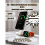 Беспроводная зарядка 3 в 1 MicroParts T8, Fast Charge QC3.0, Magnetic - 12В = 1.5А, 9В = 2.7А, 15Вт общая мощность 22.5Вт, совместимость с Apple, белая