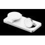 Беспроводная зарядка 3 в 1 MicroParts T8, Fast Charge QC3.0, Magnetic - 12В = 1.5А, 9В = 2.7А, 15Вт общая мощность 22.5Вт, совместимость с Apple, белая