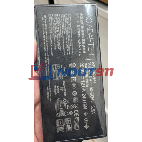 Блок питания для ноутбука Asus 20V 12A 240W square jack (special asus 5pin) (ADP-240EB C), ROG Zephyrus G16 GU605CR, GU605MZ, TUF Gaming A16 FA608UH, A18 FA808UM, HC/ORG