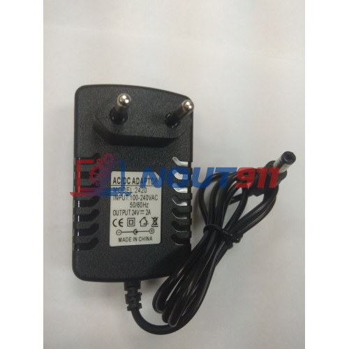 Блок питания 24V 2A 48W 5.5x2.5mm (2420) для смарт-терминала (кассы) Эвотор 7.2, принтеров, сканеров и и других сетевых устройств