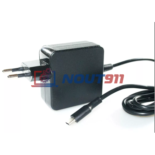 Зарядка для ноутбука Xiaomi 20V 2.25A 45W Type-C (45WJAP), Notebook Air 12,5", 13,3", Notebook Pro 15,6", RedmiBook 14, Pro 14, квадратный корпус, черная, HC/OEM