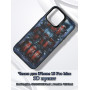 Чехол для iPhone 15 Pro Max с 3D принтом Холодильник с колой, накладка силиконовая, рамка черная