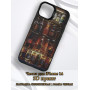 Чехол для iPhone 14 с 3D принтом Холодильник с напитками, накладка силиконовая, рамка черная