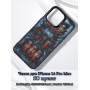 Чехол для iPhone 14 Pro Max с 3D принтом Холодильник с колой, накладка силиконовая, рамка черная