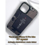 Чехол для iPhone 12 Pro Max с 3D принтом Айфон в разборе, накладка силиконовая, рамка черная