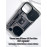 Чехол для iPhone 12 Pro Max с 3D принтом Ретро магнитофон, накладка силиконовая, рамка черная