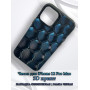 Чехол для iPhone 12 Pro Max с 3D принтом Соты с градиентом, накладка силиконовая, рамка черная