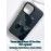 Чехол для iPhone 12 Pro Max с 3D принтом Черная бабочка, накладка силиконовая, рамка черная