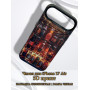 Чехол для iPhone 17 Air с 3D принтом Холодильник с напитками, накладка силиконовая, рамка черная