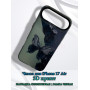 Чехол для iPhone 17 Air с 3D принтом Черная бабочка, накладка силиконовая, рамка черная