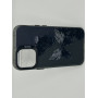 Чехол для iPhone 12 Mini с 3D принтом Черная бабочка, накладка силиконовая, рамка черная