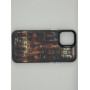 Чехол для iPhone 12 Mini с 3D принтом Холодильник с напитками, накладка силиконовая, рамка черная