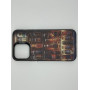 Чехол для iPhone 13 Pro Max с 3D принтом Холодильник с напитками, накладка силиконовая, рамка черная