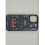 Чехол для iPhone 12 Mini с 3D принтом Холодильник с колой, накладка силиконовая, рамка черная