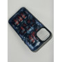 Чехол для iPhone 12 Mini с 3D принтом Холодильник с колой, накладка силиконовая, рамка черная