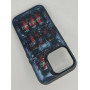 Чехол для iPhone 16 Pro с 3D принтом Холодильник с колой, накладка силиконовая, рамка черная