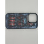 Чехол для iPhone 16 Pro с 3D принтом Холодильник с колой, накладка силиконовая, рамка черная