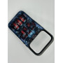 Чехол для iPhone 17 Pro с 3D принтом Холодильник с колой, накладка силиконовая, рамка черная