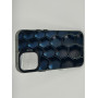Чехол для iPhone 12 Mini с 3D принтом Соты с градиентом, накладка силиконовая, рамка черная