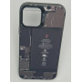 Чехол для iPhone 11 Pro с 3D принтом Айфон в разборе, накладка силиконовая, рамка черная