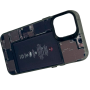Чехол для iPhone 12 Mini с 3D принтом Айфон в разборе, накладка силиконовая, рамка черная