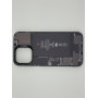 Чехол для iPhone 15 Pro Max с 3D принтом Айфон в разборе, накладка силиконовая, рамка черная