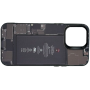 Чехол для iPhone 15 Pro Max с 3D принтом Айфон в разборе, накладка силиконовая, рамка черная