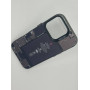 Чехол для iPhone 16 Pro с 3D принтом Айфон в разборе, накладка силиконовая, рамка черная