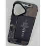 Чехол для iPhone 17 с 3D принтом Айфон в разборе, накладка силиконовая, рамка черная
