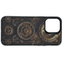 Чехол для iPhone 13 Pro Max с 3D принтом Часовой механизм, накладка силиконовая, рамка черная