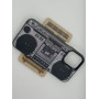 Чехол для iPhone 13 Mini с 3D принтом Ретро магнитофон, накладка силиконовая, рамка черная