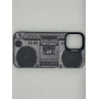 Чехол для iPhone 13 Mini с 3D принтом Ретро магнитофон, накладка силиконовая, рамка черная