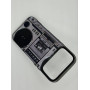 Чехол для iPhone 17 Pro Max с 3D принтом Ретро магнитофон, накладка силиконовая, рамка черная