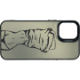 Чехол для iPhone 12 Mini с 3D принтом Фигура девушки, накладка силиконовая, рамка черная