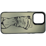 Чехол для iPhone 13 Pro Max с 3D принтом Фигура девушки, накладка силиконовая, рамка черная