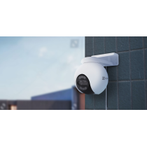 Уличная поворотная Wi-Fi Камера EZVIZ H80x Dual - 3840x2160 4K (4.0mm) H.265 360° 8МП IP65 ColorFULL Night Vision, белая