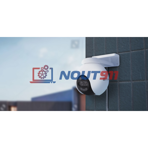 Уличная поворотная Wi-Fi Камера EZVIZ H80x Dual - 3840x2160 4K (4.0mm) H.265 360° 8МП IP65 ColorFULL Night Vision, белая