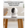 Поворотная Wi-Fi Камера EZVIZ TY1 PRO 3МП 2K 1296p (4.0mm) microSD до 512 ГБ, 2.4GHz, H.265, обзор 360 гр, ИК подсветка до 10м, USB-C, белая