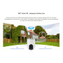 Уличная поворотно-наклонная PoE IP-камера EZVIZ H8c PoE (4.0mm) 3МП, 2К - 2304x1296, PTZ, H.265, Угол панорамирования: 350°, ИК подсветка до 30м, MicroSD до 512 ГБ, белая