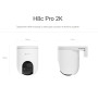 Уличная поворотно-наклонная Wi-Fi камера EZVIZ H8c Pro (4.0mm) 3МП 2К 2304x1296 PTZ 2,4 ГГц H.265 Угол 104° ИК до 30м MicroSD до 512 ГБ