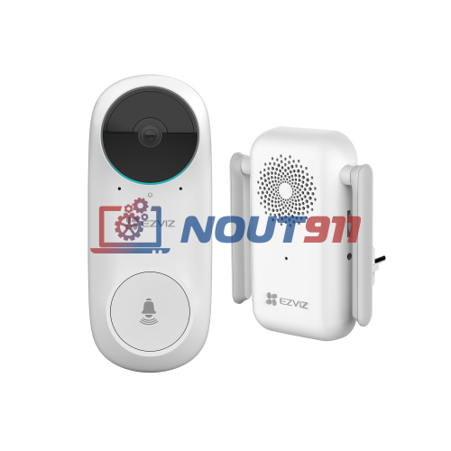 Wi-Fi Видео-звонок Ezviz DB2C звонок с передачей видео на телефон Full HD 1080P, на аккумуляторе 5500 мАч (CS-DB2C-A0-1E 3WPBR/CS-CM T-CHIME)