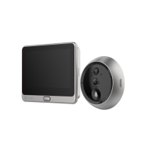 Wi-Fi Видеоглазок Ezviz DP2C (CS-DP2C) Wi-Fi звонок с ответной станцией Full HD 1080P, серебристый