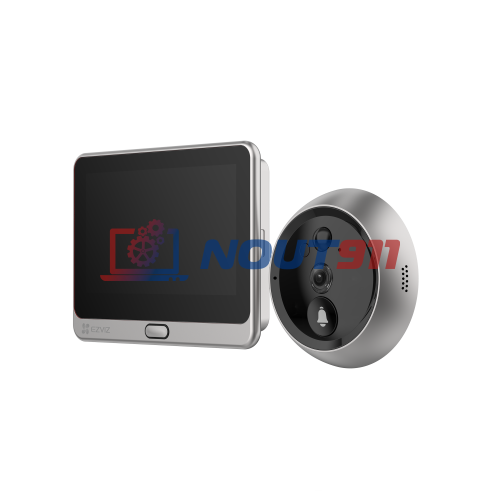 Wi-Fi Видеоглазок Ezviz DP2C (CS-DP2C) Wi-Fi звонок с ответной станцией Full HD 1080P, серебристый