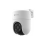 Уличная поворотная Wi-Fi Камера EZVIZ H8c PRO 8МП 4K (4.0mm) 1/2.7 "CMOS 3840x2160p, панорамирование обзор 360°, microSD до 512 ГБ, H.265, ИК подсветка до 30м, белая