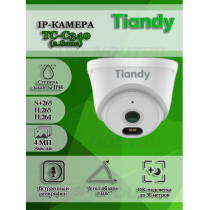 IP-камера Tiandy AK TC-C340N (2.8mm) 4МП 2560х1440 H.265, микрофон, угол 103.6гр, подсветка до 30м, IP40 PoE