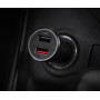 Держатель с беспроводной зарядкой Wireless Car Charger 20W WCJ02ZM (By Xiaomi) 2.5D-стекло, ночная подсветка, черный
